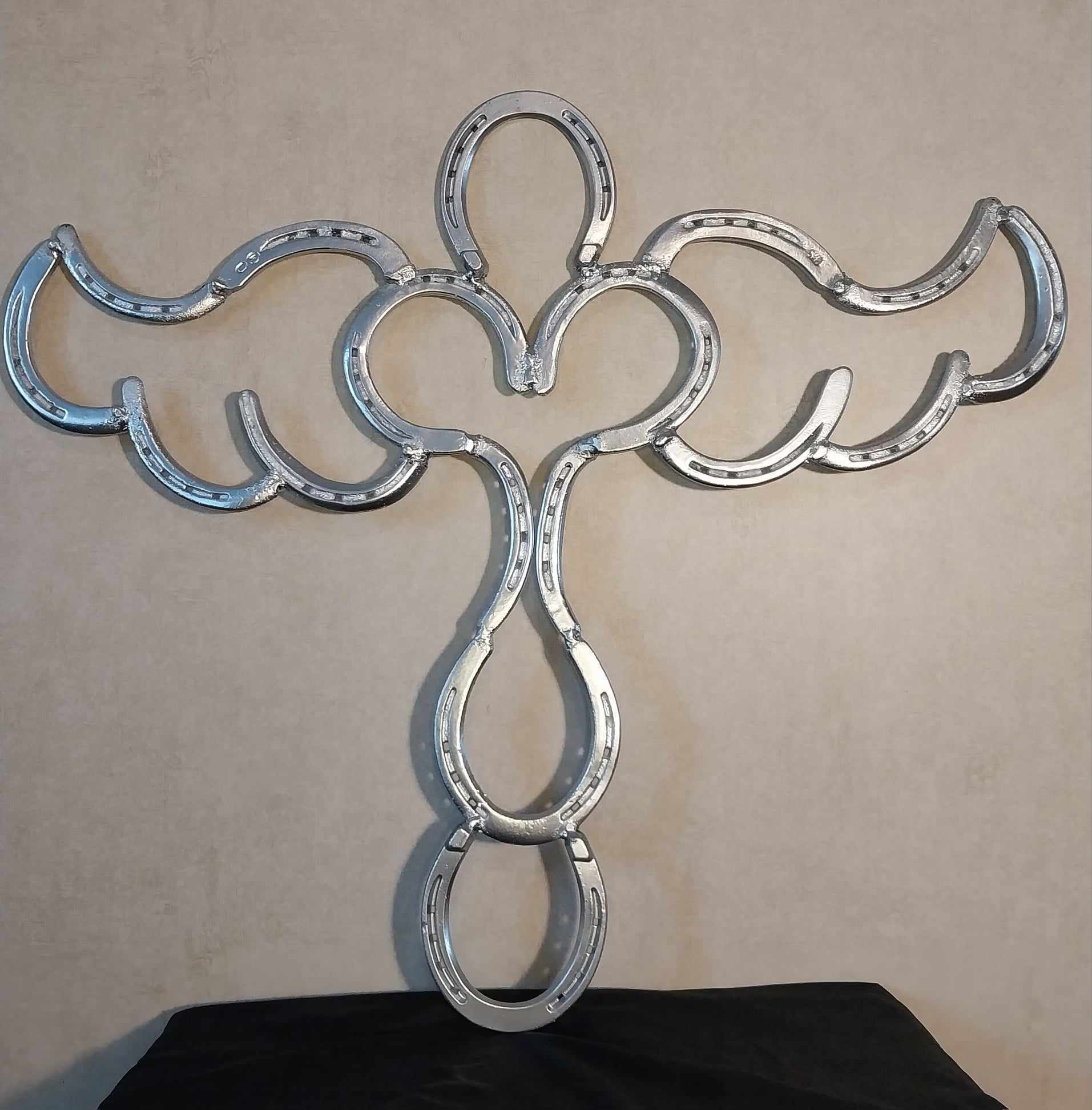 Horseshoe heart cross
